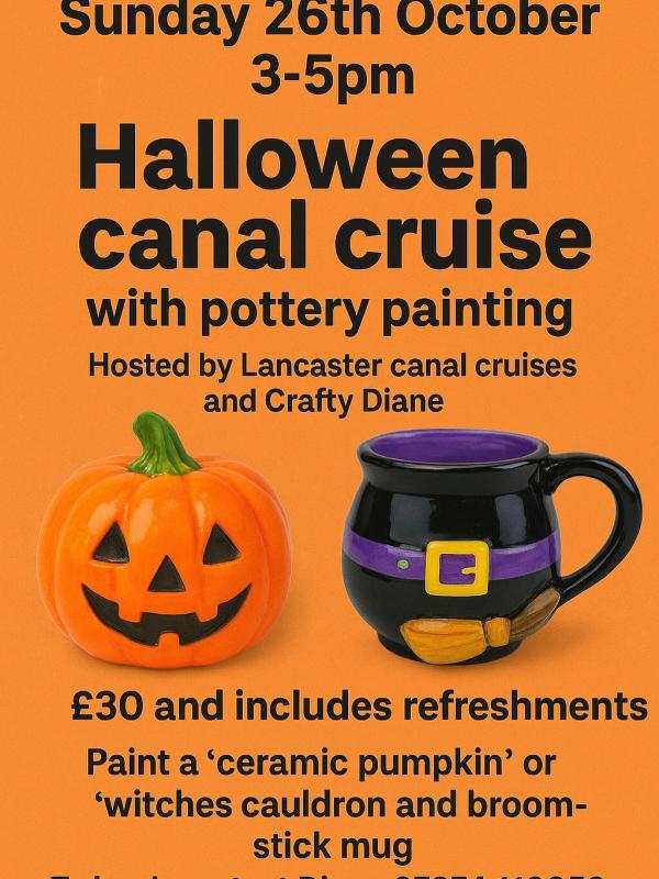 Halloween Boat trip and Pottery painting 