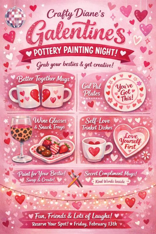 Galentines Friday 13th February 